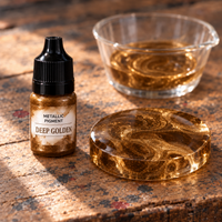 Течен металик пигмент за смола 5 ml – темно златна (Deep Golden)