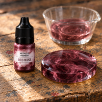 Течен металик пигмент за смола 5 ml – винено црвена (Red Wine)