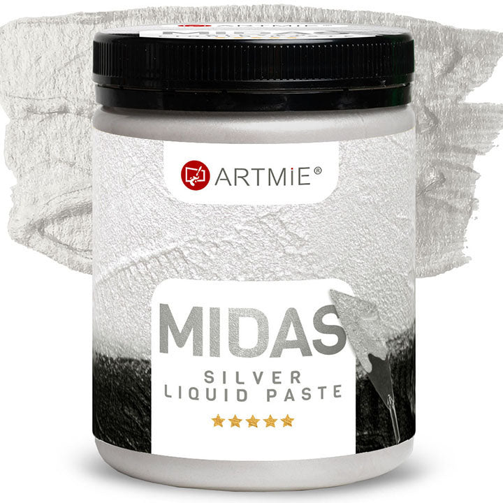 Течна метална паста ARTMIE MIDAS сребро - 3
