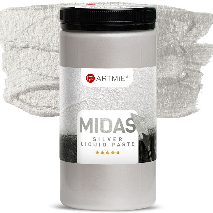 Течна метална паста ARTMIE MIDAS сребро - 4