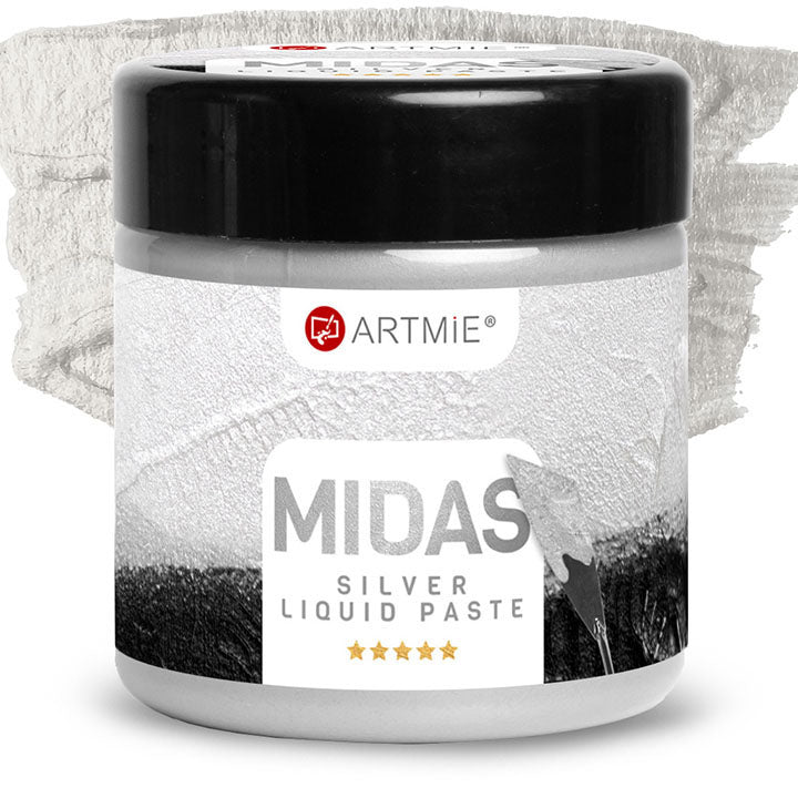 Течна метална паста ARTMIE MIDAS сребро - 1