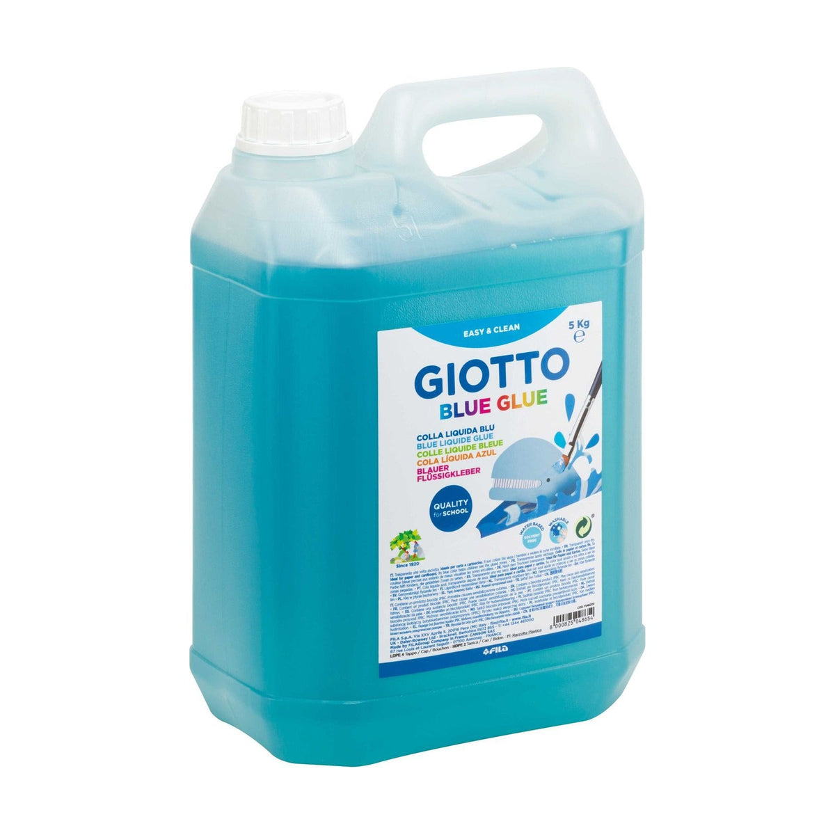 Течно сино лепило GIOTTO Blue Glue – канистер 5000 ml
