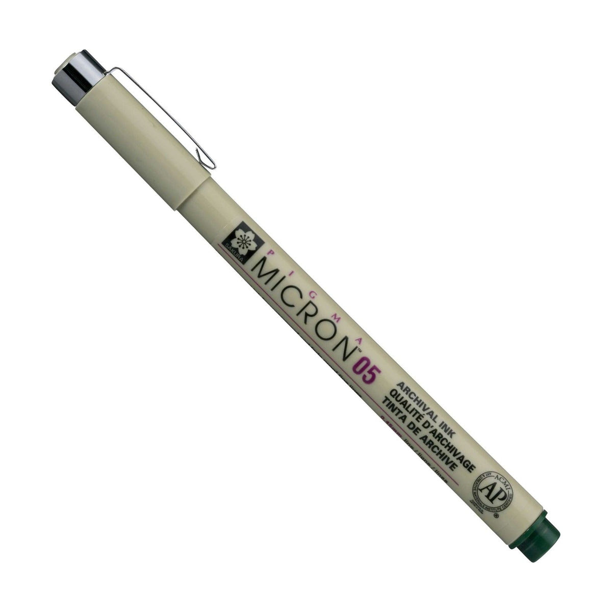 Техничко пенкало SAKURA Pigma Micron темнозелено 0,45 – 0,50 mm
