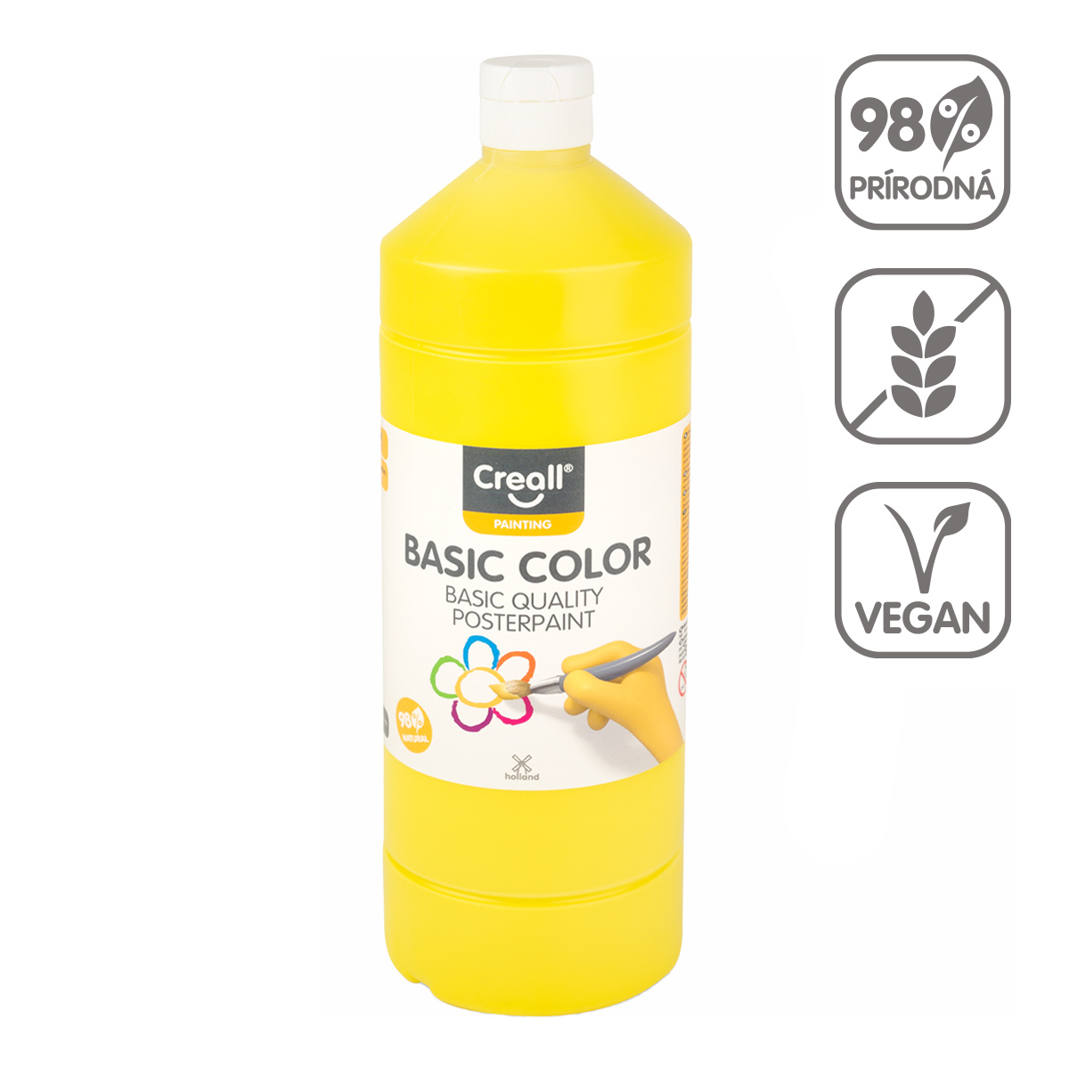 Темперна боја Creall, 1 000 ml – жолта