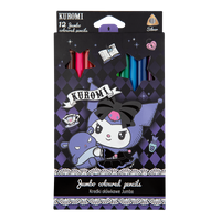 Тристрани дрвени боички Colorino JUMBO Kuromi, 12 бои
