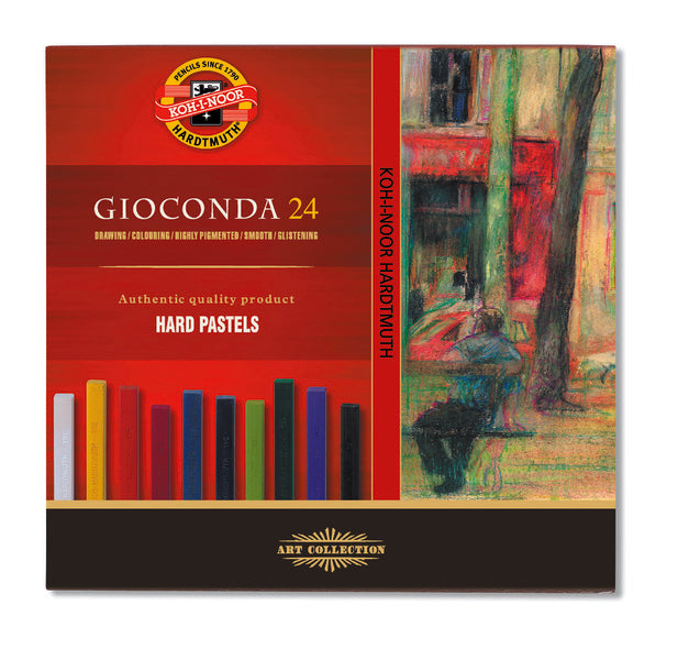 Тврди маслени пастели GIOCONDA - 24-делен сет