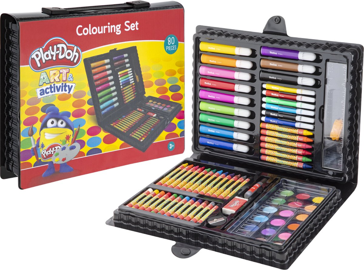 Уметнички сет за деца Play-Doh 80 дела