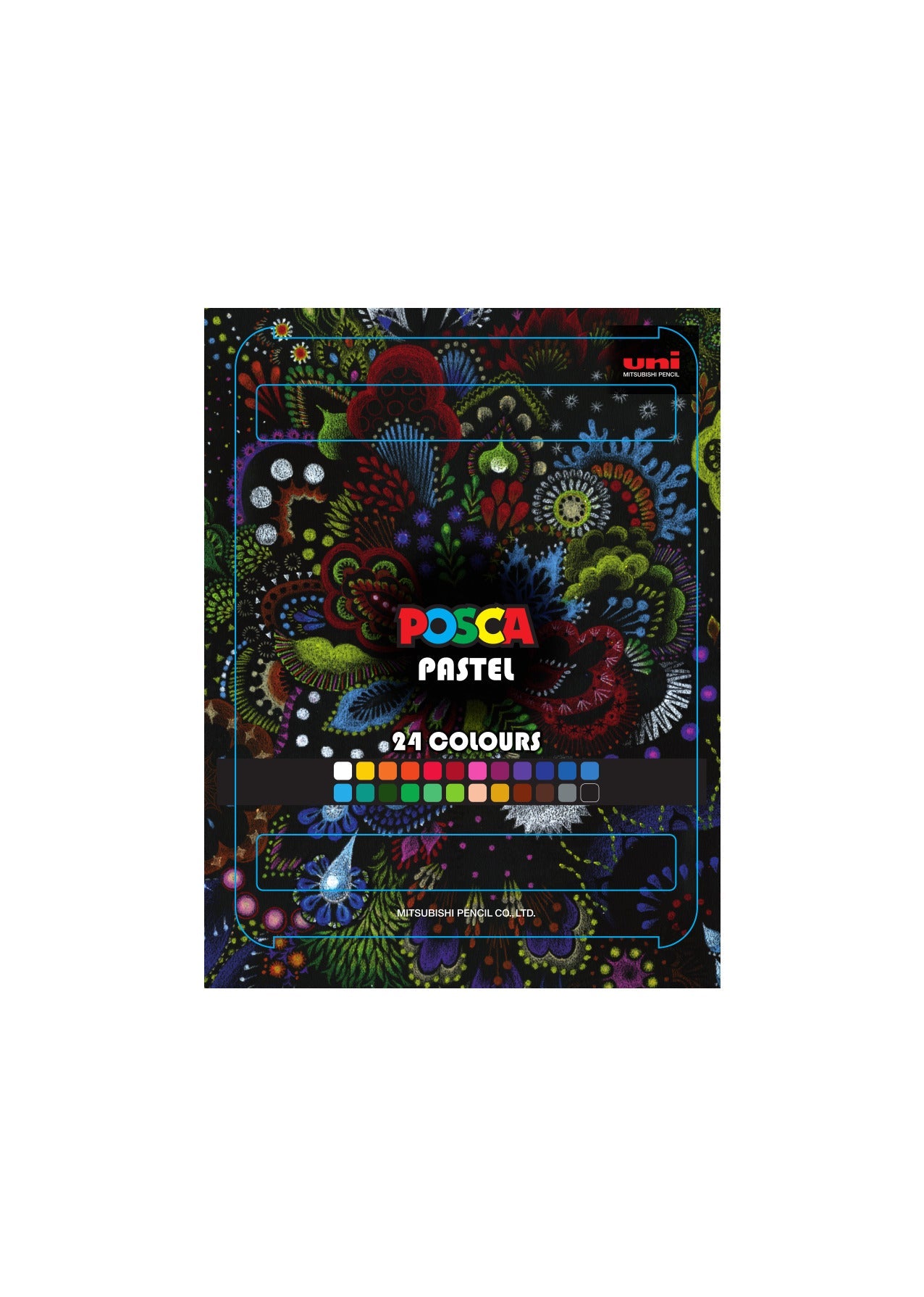 Posca KPA-100 24C восочни пастели, сет, микс бои