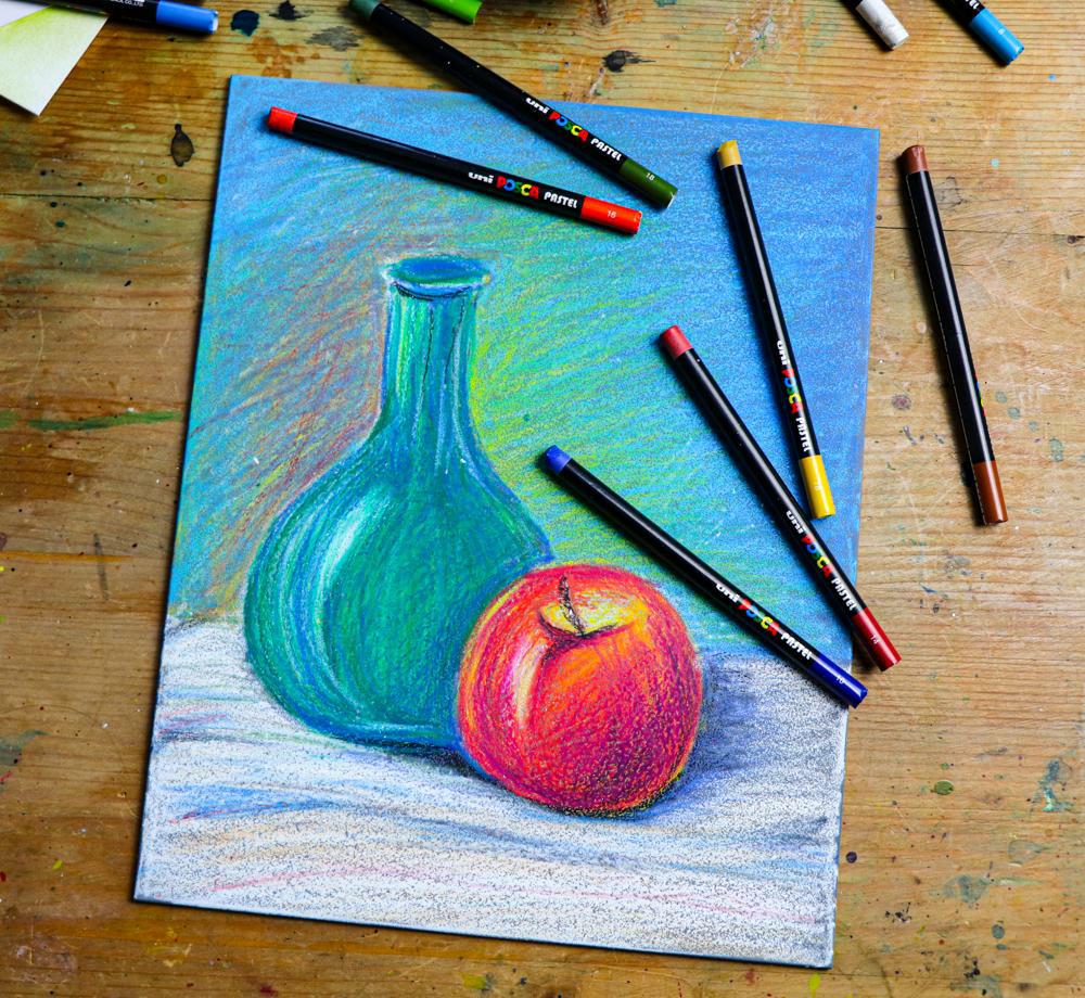 Posca KPA-100 24C восочни пастели, сет, микс бои
