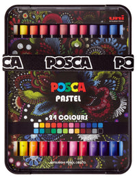 Posca KPA-100 24C восочни пастели, сет, микс бои