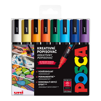 Posca сет маркери PC-5M, 1,8 – 2,5 mm, микс бои (16 пар.)