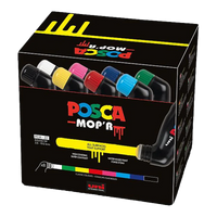 Posca PCM-22 8C MOP´R сет маркери, 3 – 19 mm, микс бои (8 пар.)