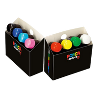 Posca PCM-22 8C MOP´R сет маркери, 3 – 19 mm, микс бои (8 пар.)