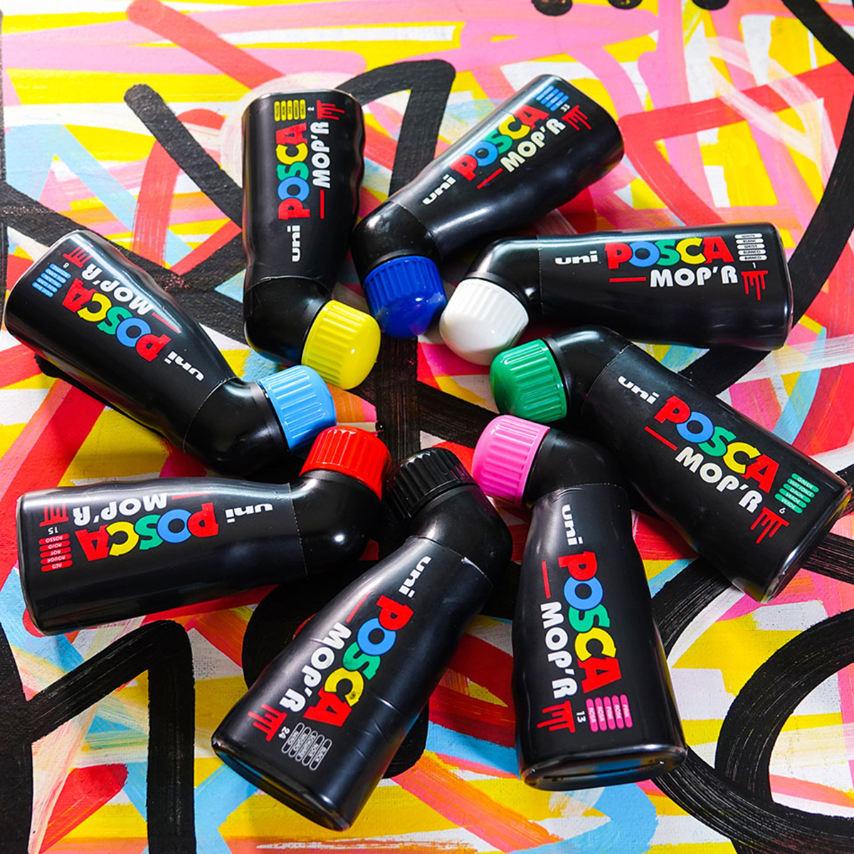 Posca PCM-22 8C MOP´R сет маркери, 3 – 19 mm, микс бои (8 пар.)