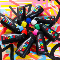 Posca PCM-22 8C MOP´R сет маркери, 3 – 19 mm, микс бои (8 пар.)
