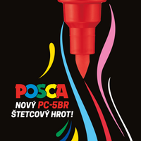 Posca сет маркери PC-5BR, 1 – 4 mm, основни бои – 8 пар.