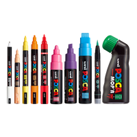 Posca комбиниран сет маркери во метална кутија – 13 пар. (PC-3M, PC-5M, PC-5BR)