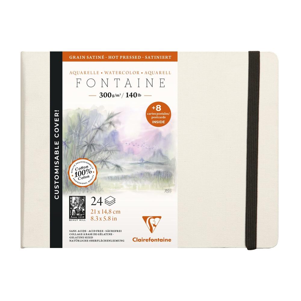 Clairefontaine Fontaine акварел книга HP 300 g 24L тврд повез