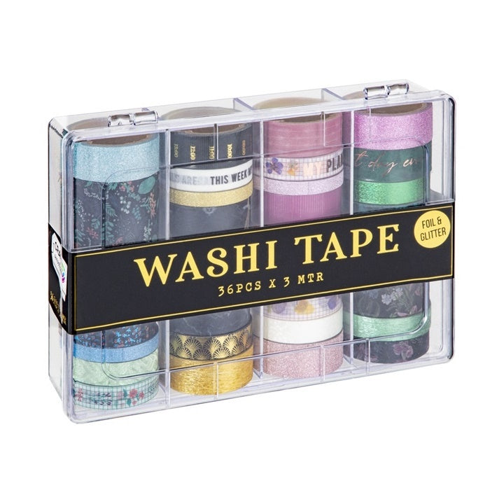 Washi ленти - сет 36 x 3 m - розови тонови