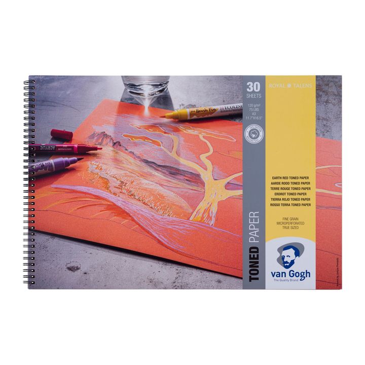 Затемнети хартија Van Gogh Earth Red - избери - 2