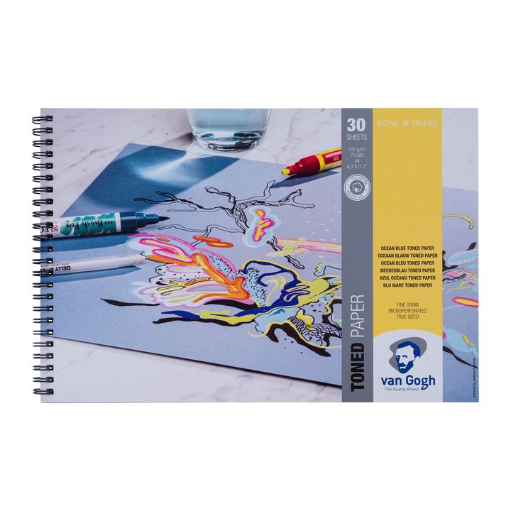 Затемнети хартија Van Gogh Ocean Blue - избери - 1