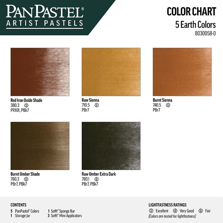 Златен комплет PanPastel Earth Tones - 5 ЕЕЗ - 2