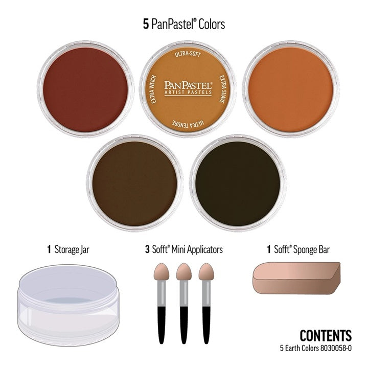 Златен комплет PanPastel Earth Tones - 5 ЕЕЗ - 3