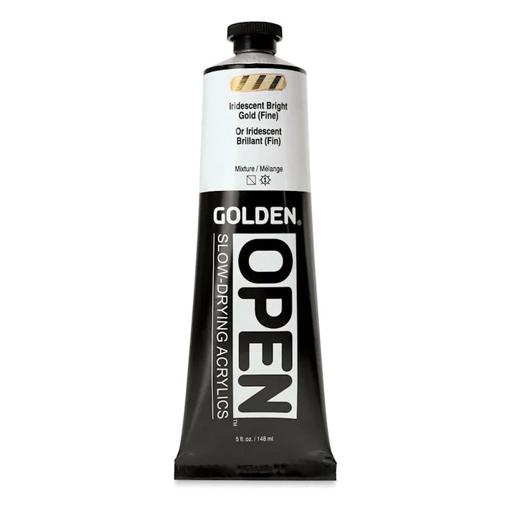 ЗЛАТЕН ОТВОРЕН бавно сушење iridescent акрилна боја 148 ml - 2