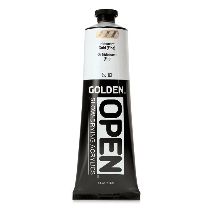 ЗЛАТЕН ОТВОРЕН бавно сушење iridescent акрилна боја 148 ml - 5