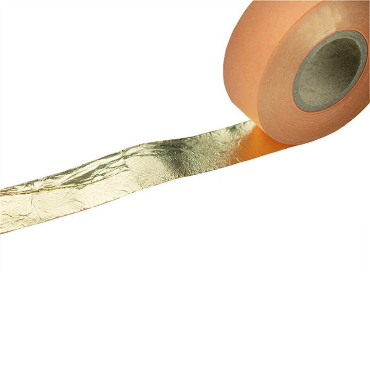 Златни метални парчиња во ролна 2,5 cm x 50 m - 3