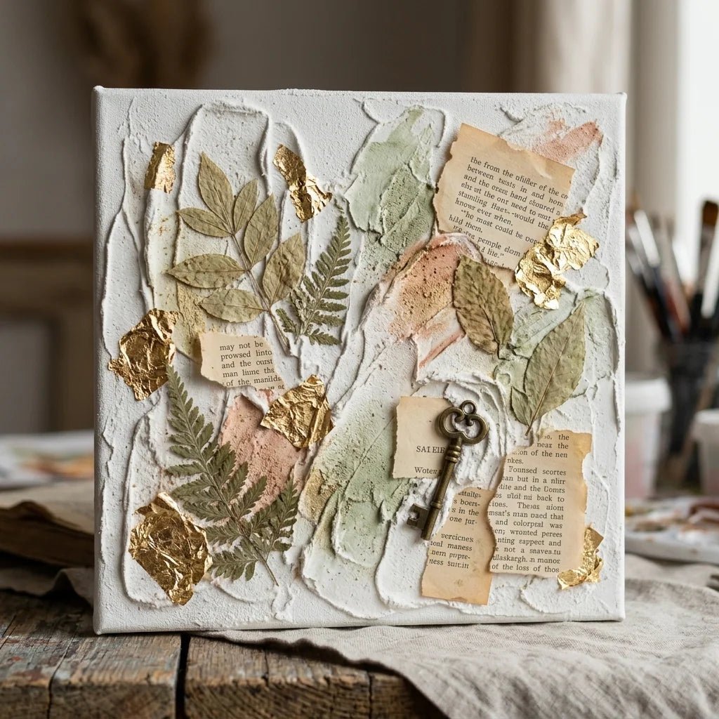 Mixed media колаж со 3D паста ARTMIE
