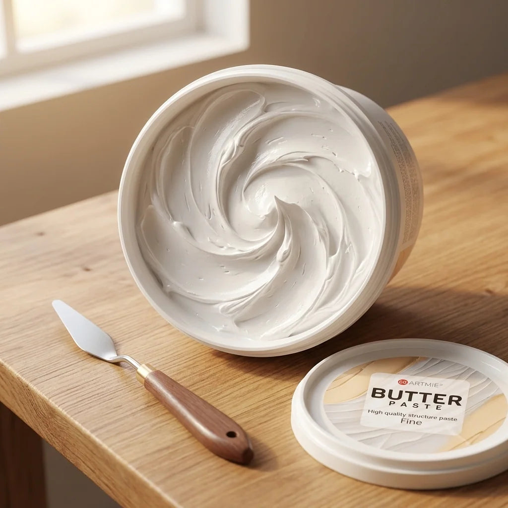 Отворено пакување ARTMIE Butter Paste — видлива структура на пастата внатре