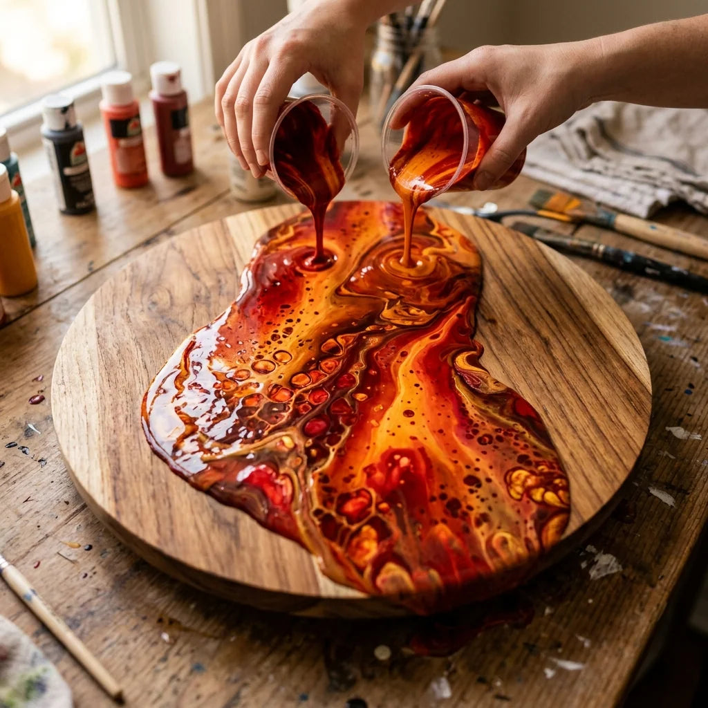Pouring на дрвена подлога