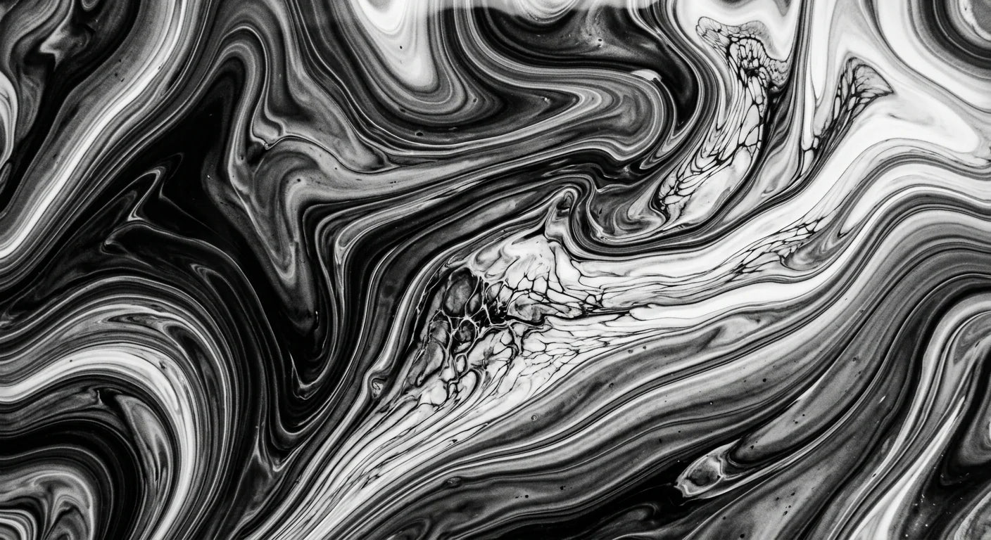 Течни премини на бои во техниката pouring