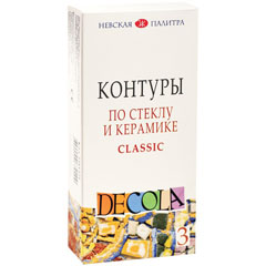 Сет контури за стакло и керамика Decola - 3 x 18 ml