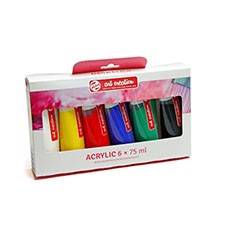 Сет акрилни бои ArtCreation ESSENTIALS 6 x 75 ml