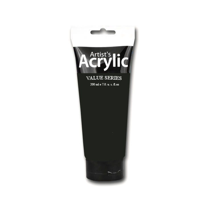 Phoenix Artist's Acrylic Paint, Mars Black, 120 ml