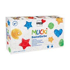 Сет детски хоби бои MUCKI 6 x 80 ml