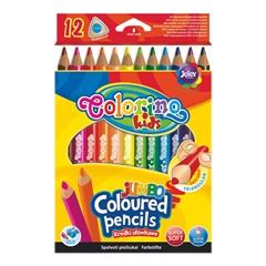 Триаголни JUMBO Colorino боички 12 парчиња